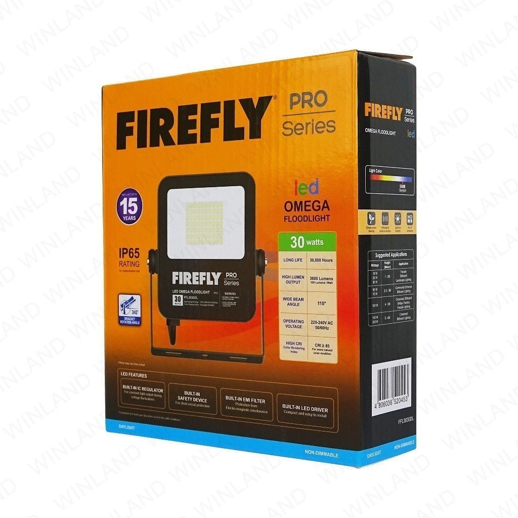 Firefly PRO Series LED Omega Floodlight ( 10W - 50W / 220 - 240V ) Daylight - Winland Depot