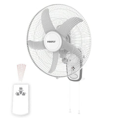 Firefly Rechargeable 14 inch Wall Fan with Night Light and Remote Control FEL652 - Winland Depot