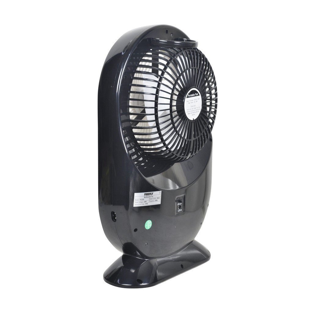 Firefly Rechargeable 7 Inch Mini Table Fan w/ Night Light w/ Built - in LED Lighting FEL629 - Winland Depot