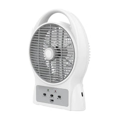 Firefly Rechargeable 8 inch Oscillating 3 - Speed Fan w/ USB Charging Port FEL624 - Winland Depot