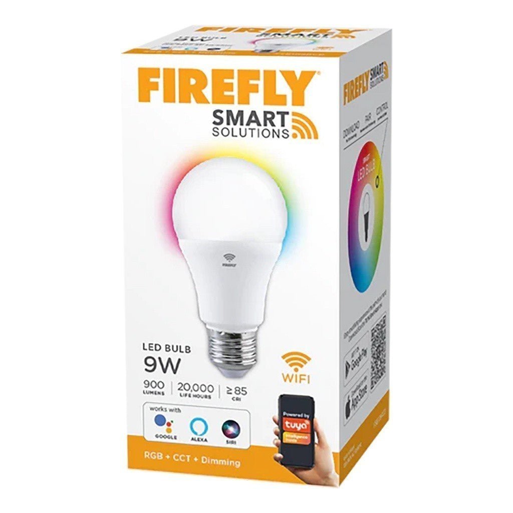 Firefly Smart Solutions LED Bulb 9W (RGB + CCT + DIMMING) FSB109RCD - Winland Depot