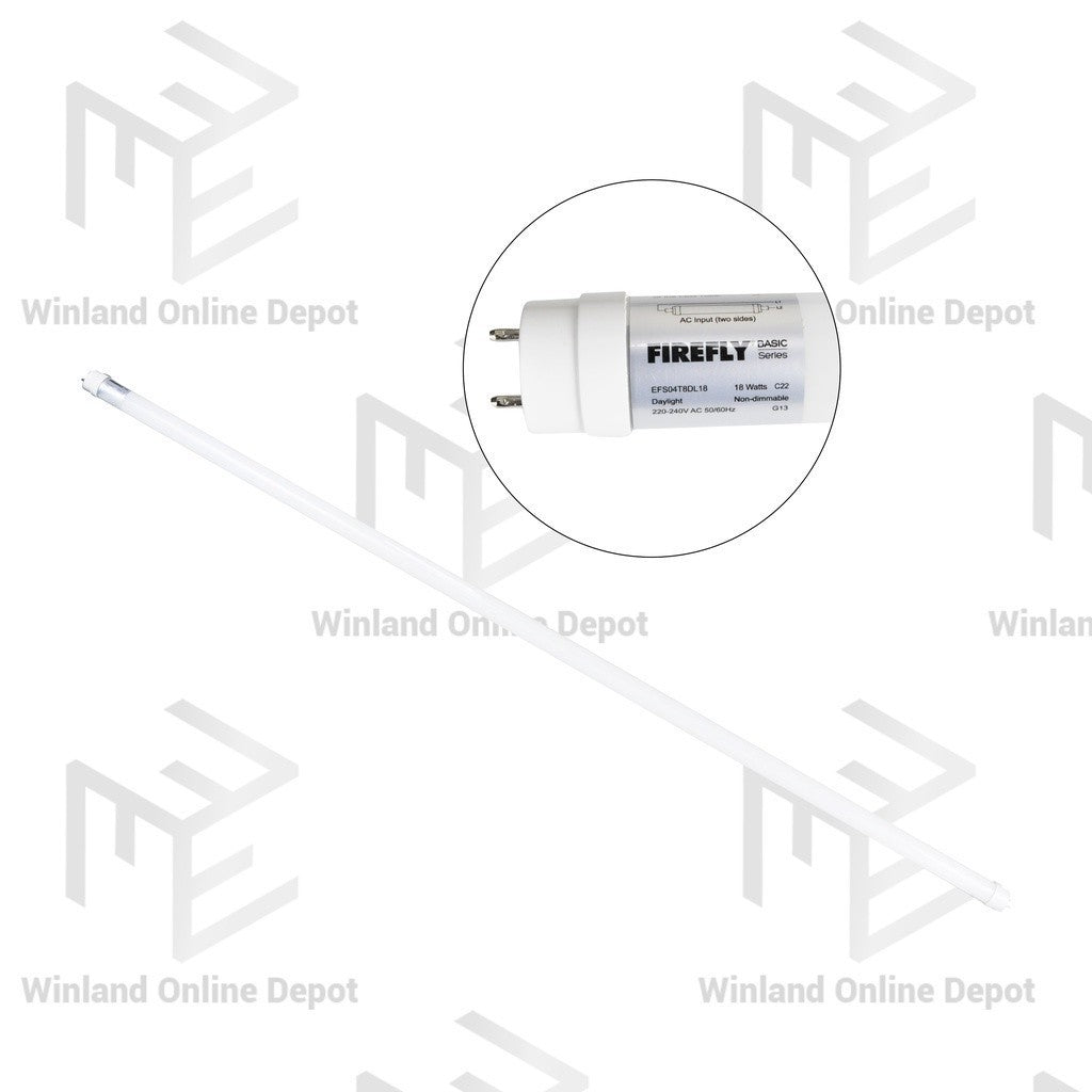 Firefly T8 Tube - Double - Ended (18W / 220 - 240V) Daylight EFS04T8DL18 - Winland Depot