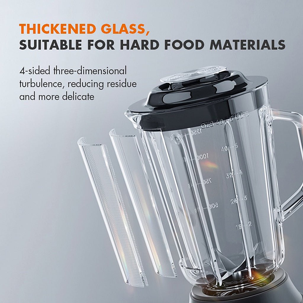 Gaabor 1.5L Blender for Shake Multifunctional Blender Food Processor Soda Lime Glass Jug - Winland Depot