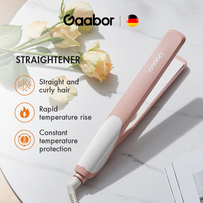 Gaabor Fast Heating Portable Hair Straightener for Straight and Curly Hair - Winland Depot