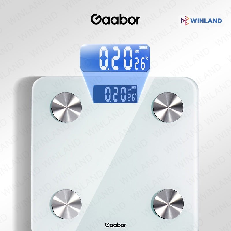 Gaabor LED Display Electronic Weighing Scale USB Charging w/ Room Tempered Glass GWS - M02A - Winland Depot