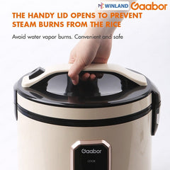 GAABOR Rice Cooker 1.8 Liters 24h Keep Warm Mechanical One - Button Accurate Temperature Control - Winland Depot