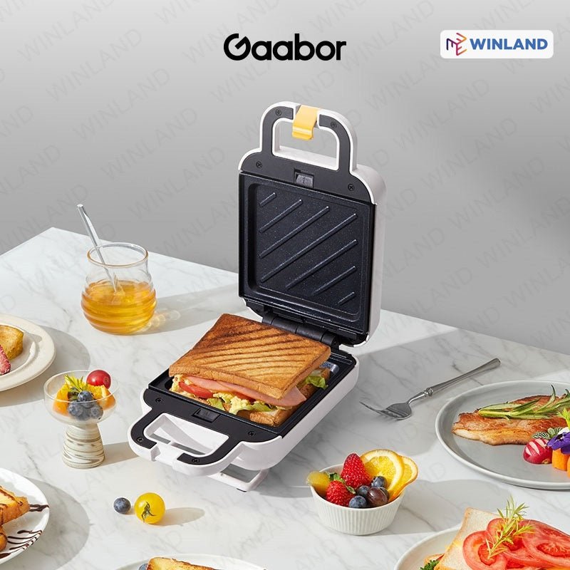 Gaabor Sandwich Machine Sandwich Maker Multifunctional Non - Stick Bread Toaster 600W - Winland Depot