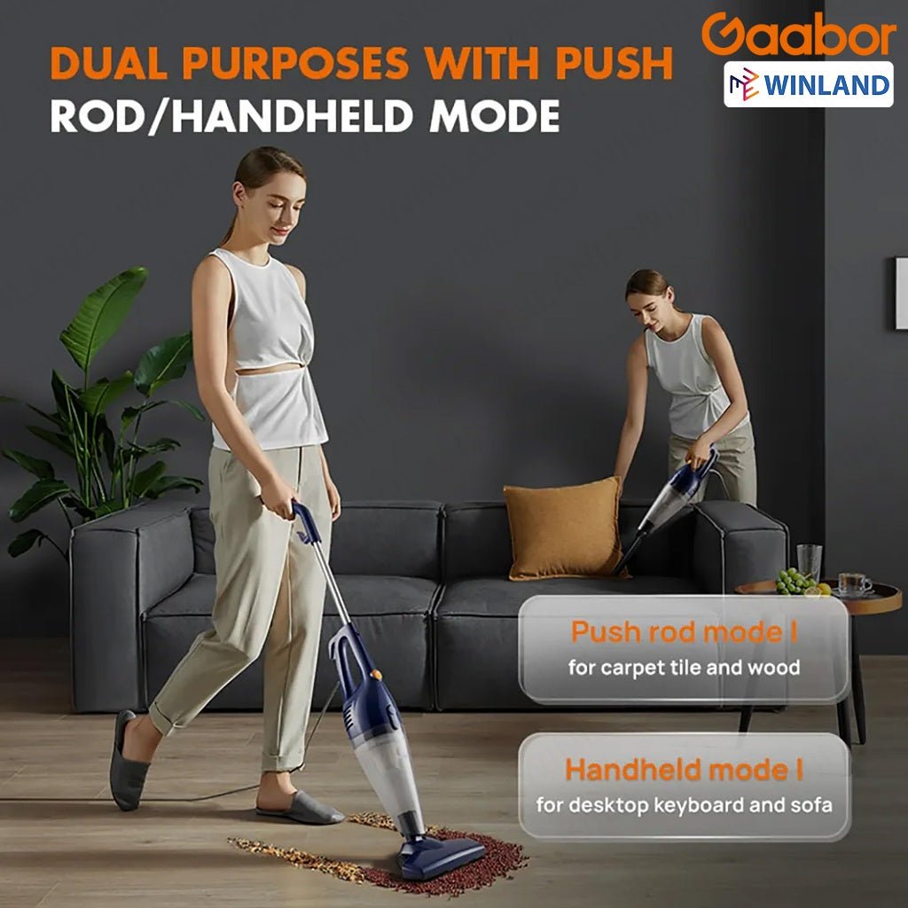 Gaabor Vacuum Cleaner | Household 2 - in - 1 Mini Handheld Strong Sunction Vacuum Cleaner - Winland Depot