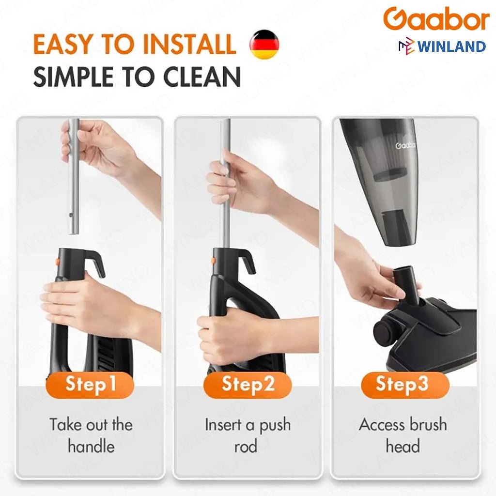 Gaabor Vacuum Cleaner | Household 2 - in - 1Mini Handheld Light & Clean Dual Use Vacuum - Winland Depot