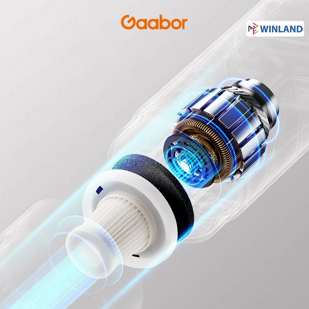 Gaabor Vacuum Cleaner | Household Strong Sunction Handheld Vacuum Cleaner - White - Winland Depot