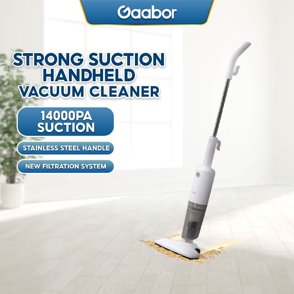 Gaabor Vacuum Cleaner | Household Strong Sunction Handheld Vacuum Cleaner - White - Winland Depot