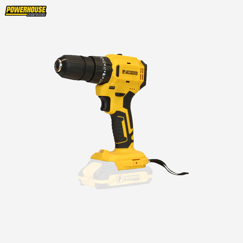 Powerhouse 20V Brushless Lithium-Ion Cordless Impact Drill 13mm Drill Chuck