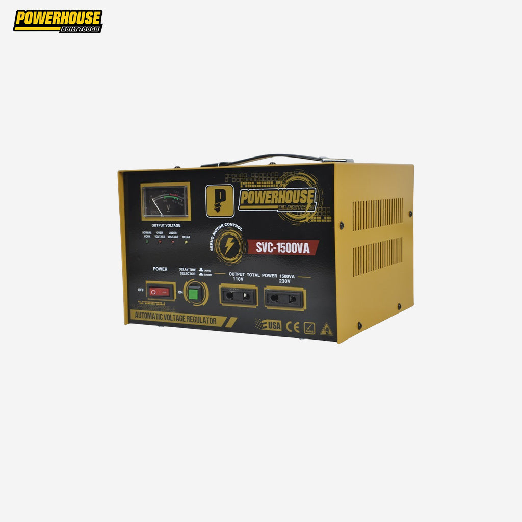 Powerhouse Servo Motor Time Delay Automatic Voltage Regulator AVR 1500VA PH-SVC-1500VA