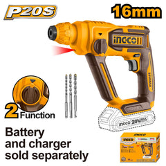 Ingco P20S/20V Lithium-Ion Cordless Rotary Hammer ING-CT