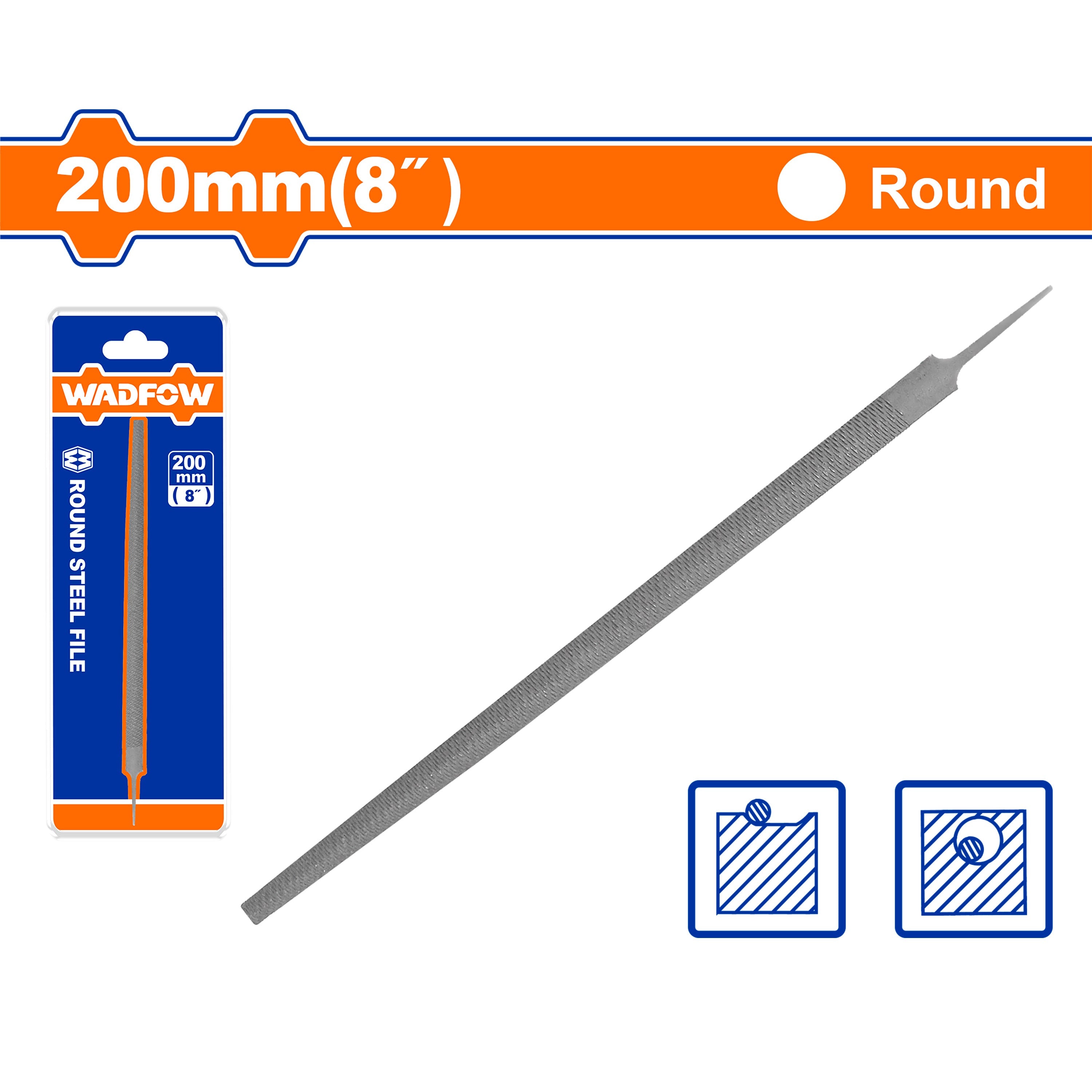 Wadfow  Flat, Round & Half Round for Steel and Wood File WAD-HT