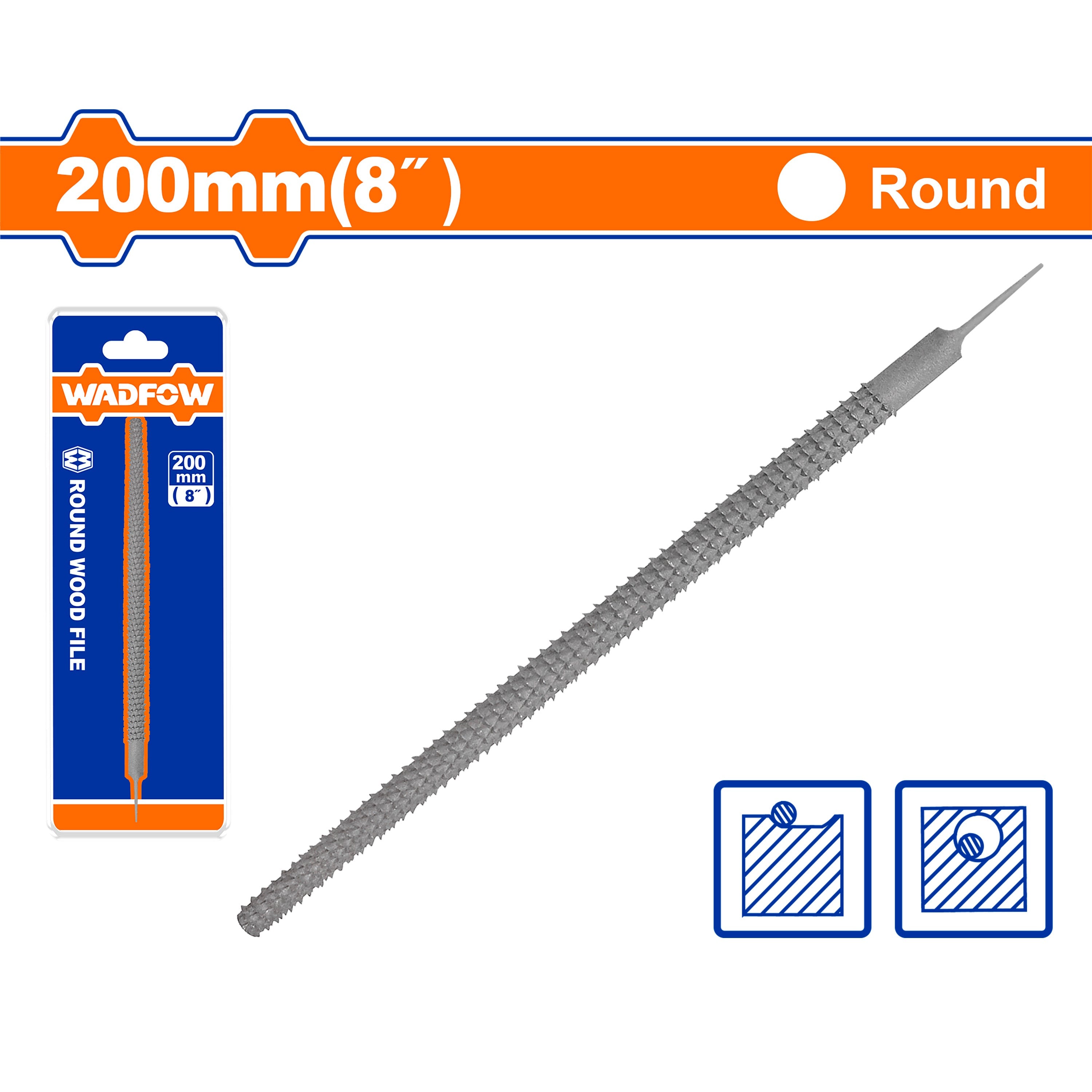 Wadfow  Flat, Round & Half Round for Steel and Wood File WAD-HT