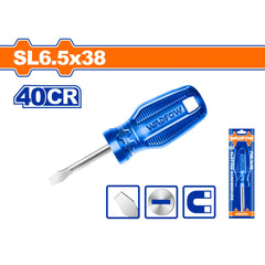 Wadfow  Mini Slotted Screwdriver Round Shank 40cr Material Repair Tool