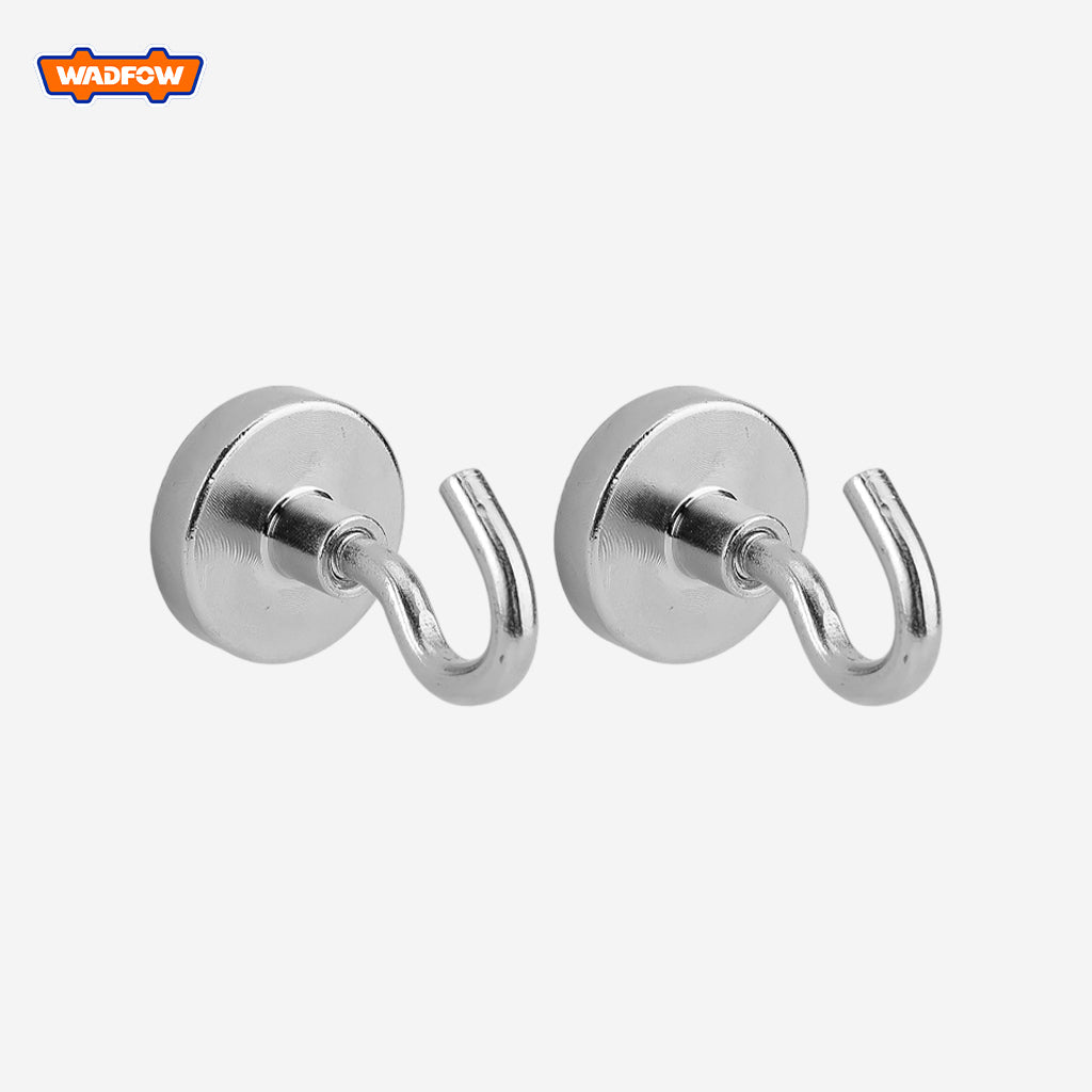 Wadfow 2 PCS NdFeB Magnetic Hook Set Size Diameter: 32mm WZE2K12 WAD-HT