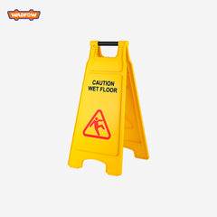 Wadfow by Winland  Caution Warning Sign Board for Wet or Damp Floor to Avoid Slipping, Foldable