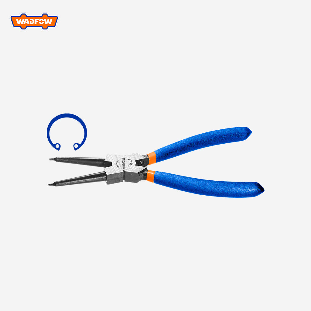 Wadfow  7"/180mm Straight Head Plier Internal Circlip Pliers Heavy Duty Tool WAD-HT