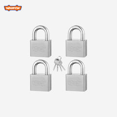 Wadfow  WPDS444 Keyed-Alike Square Fin Type Vane Padlock Set 40mm with 4pcs Keys