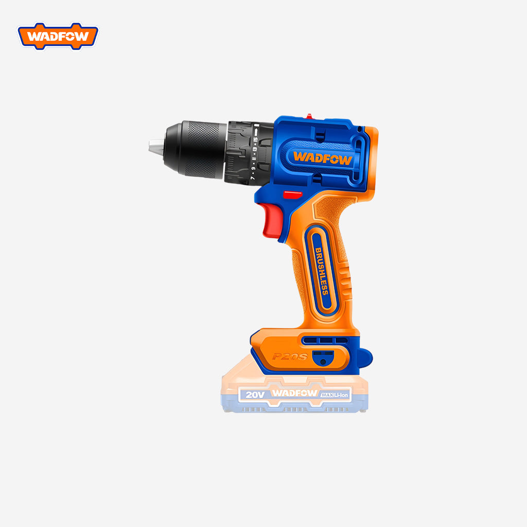 Wadfow  WCDP5521 P20S/20V Lithium-Ion Brushless Cordless Drill