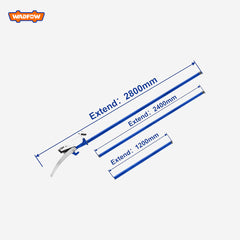 Wadfow  WPR4701 Extendable Branch Pruning Saw Shear with Pole Tree Grass Cutter Trimmer