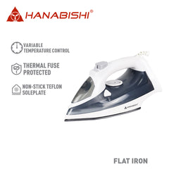 Hanabishi Non-stick Soleplate Flat Iron with Steam and Spray HI-85