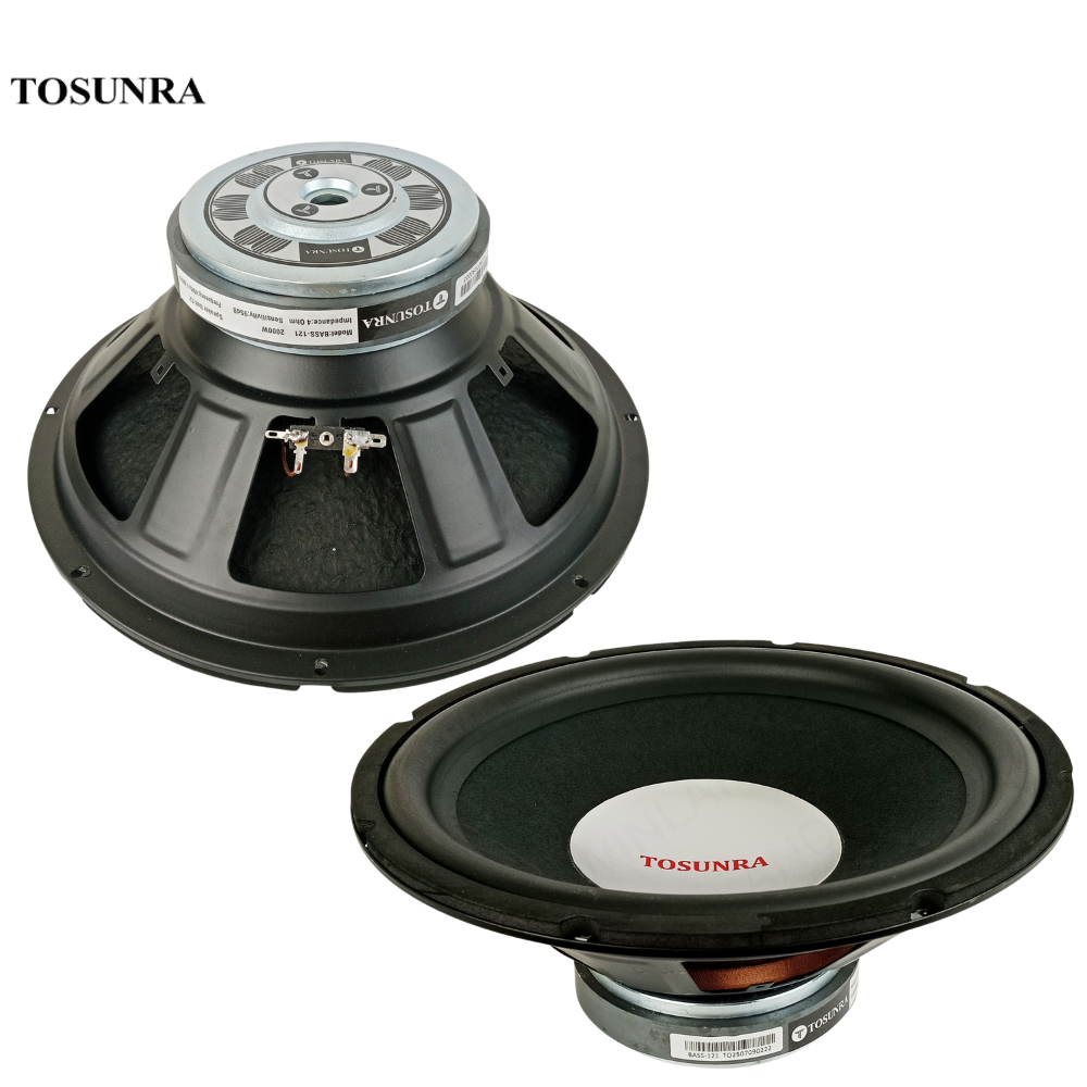 Tosunra by Winland 12in High Performance Subwoofer Speaker Unit w/ Iron Frame 2000W 4Ω TOS-BASS-121