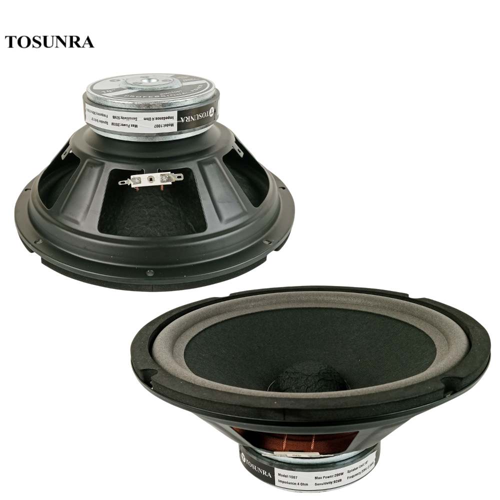 Tosunra by Winland 10-inches High Quality Audio Component Woofer Speaker Unit 200W(4ohms) TOS-1007