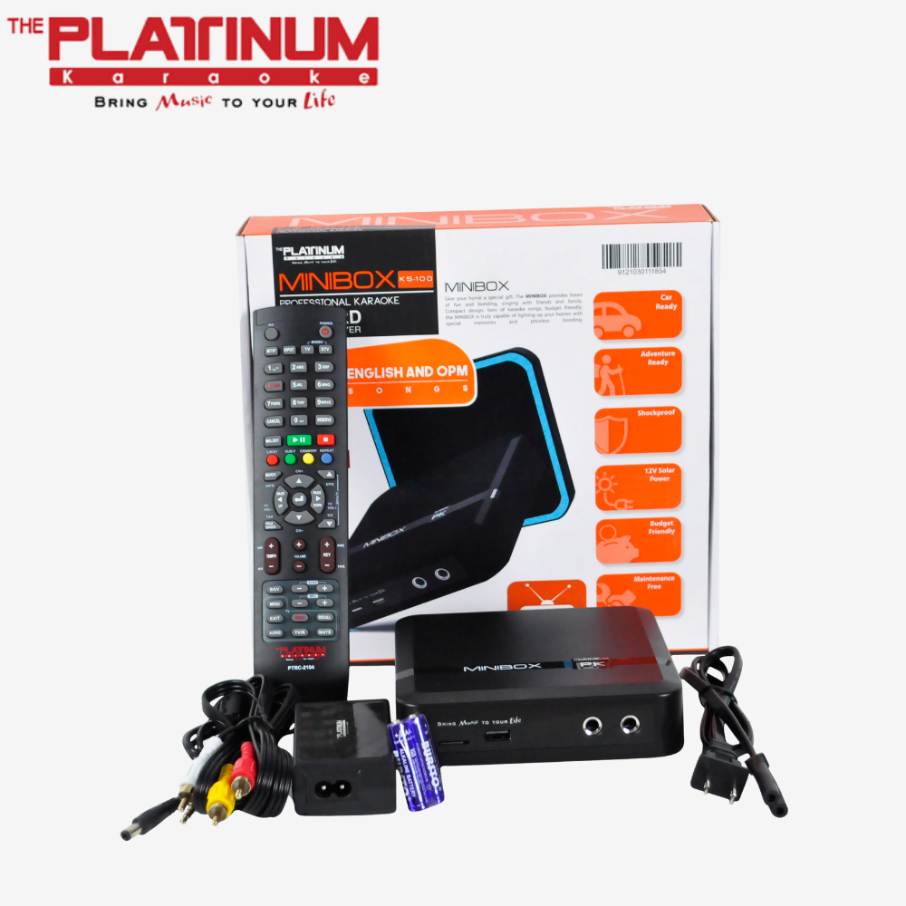 Platinum by Winland Professional Karaoke Player Mini Box with ISDBT | SD Card Karaoke Player KS-100