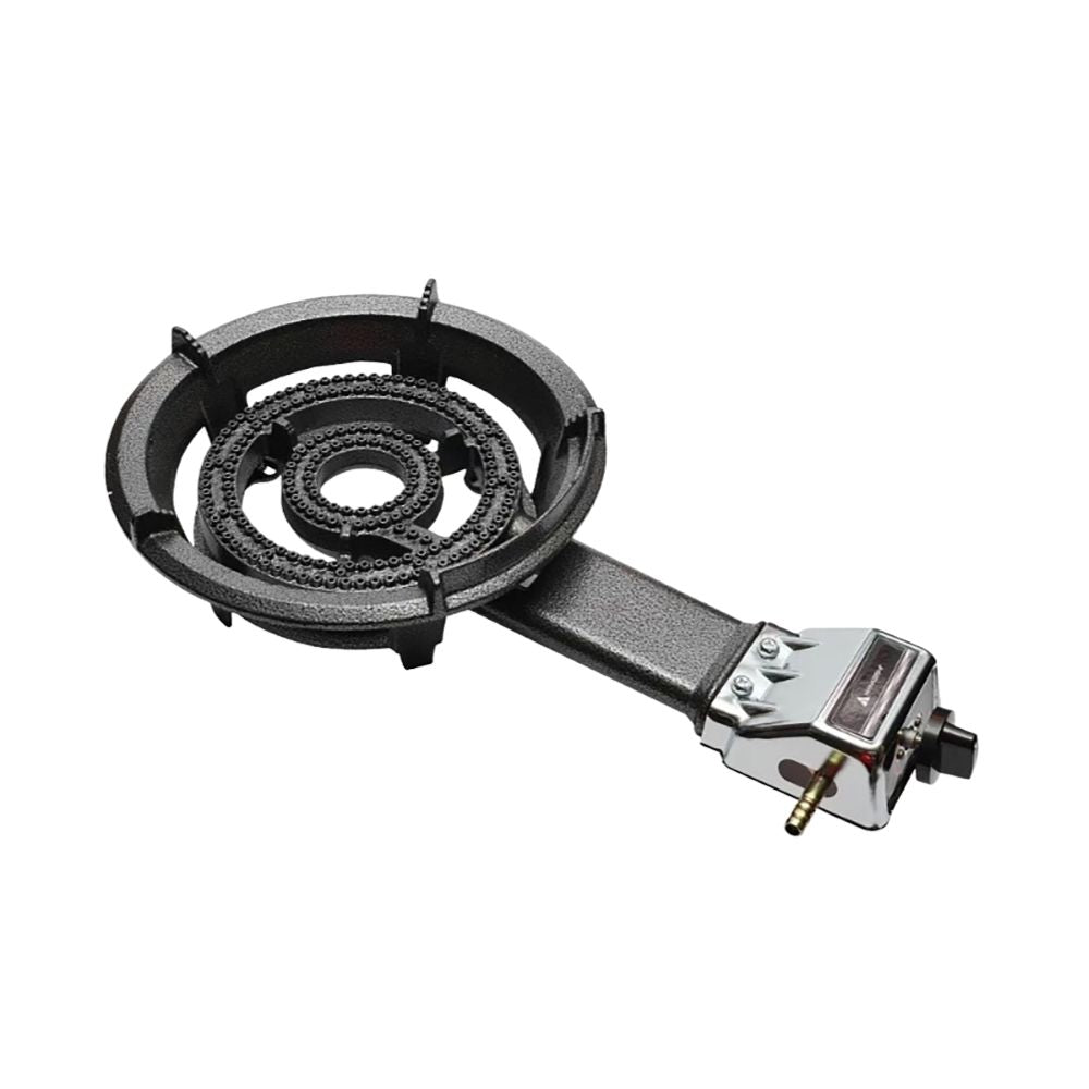 Hanabishi by Winland Cast Iron Gas Stove 2 Adjustable Gas Valves 2 Burner Rings 180mm HCI-50