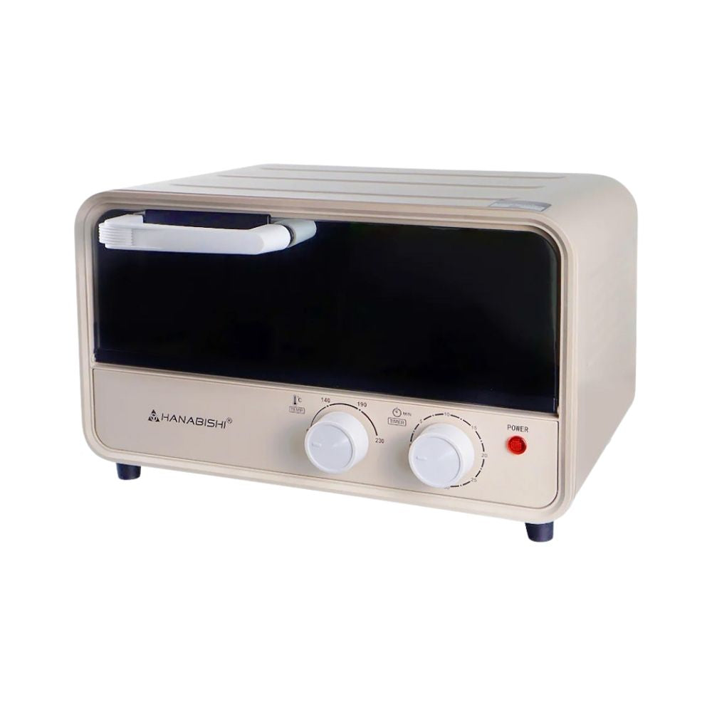 Hanabishi by Winland 12L Oven Toaster 2 Knobs for Timer & Temperature, 90-230ºC Temperature Control