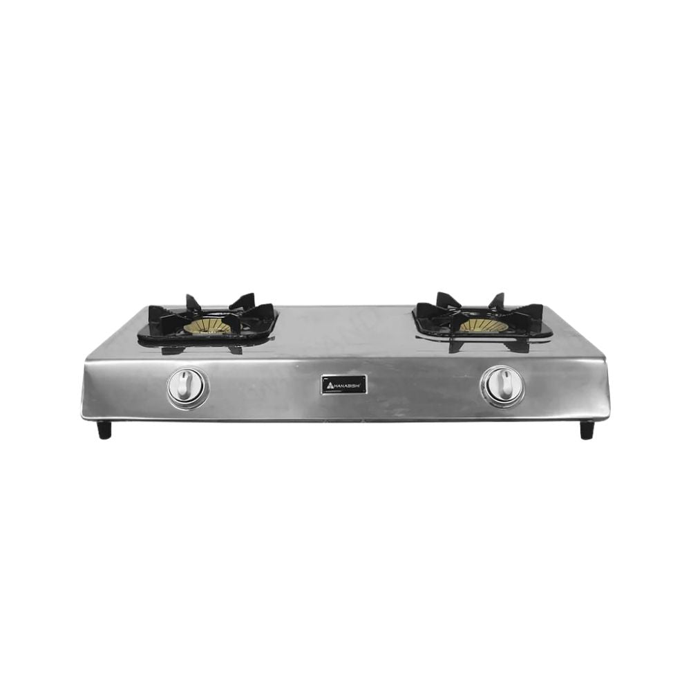 Hanabishi by Winland Double Burner Gas Stove Stainless Steel Body, Energy Efficient Burner GS-3500