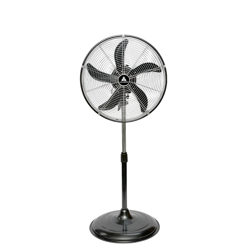 Hanabishi by Winland 20in High Velocity Industrial Stand Fan with 5-Fan Blades HVISF-20BLK