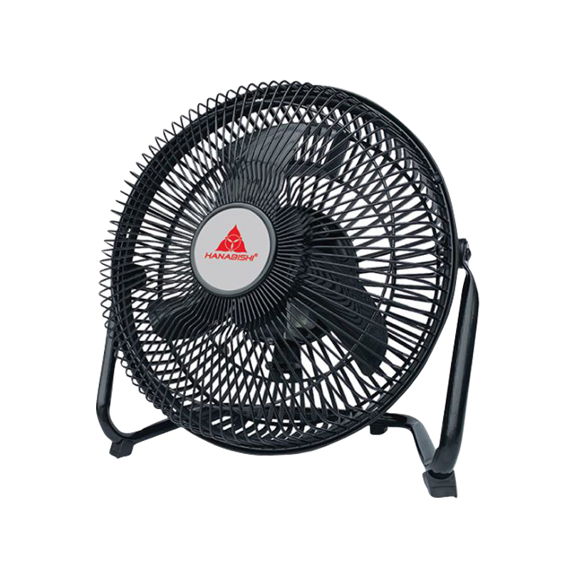 Hanabishi by Winland 9 Inches Industrial Floor Desk Fan Electric Fan HIFF-900BLK