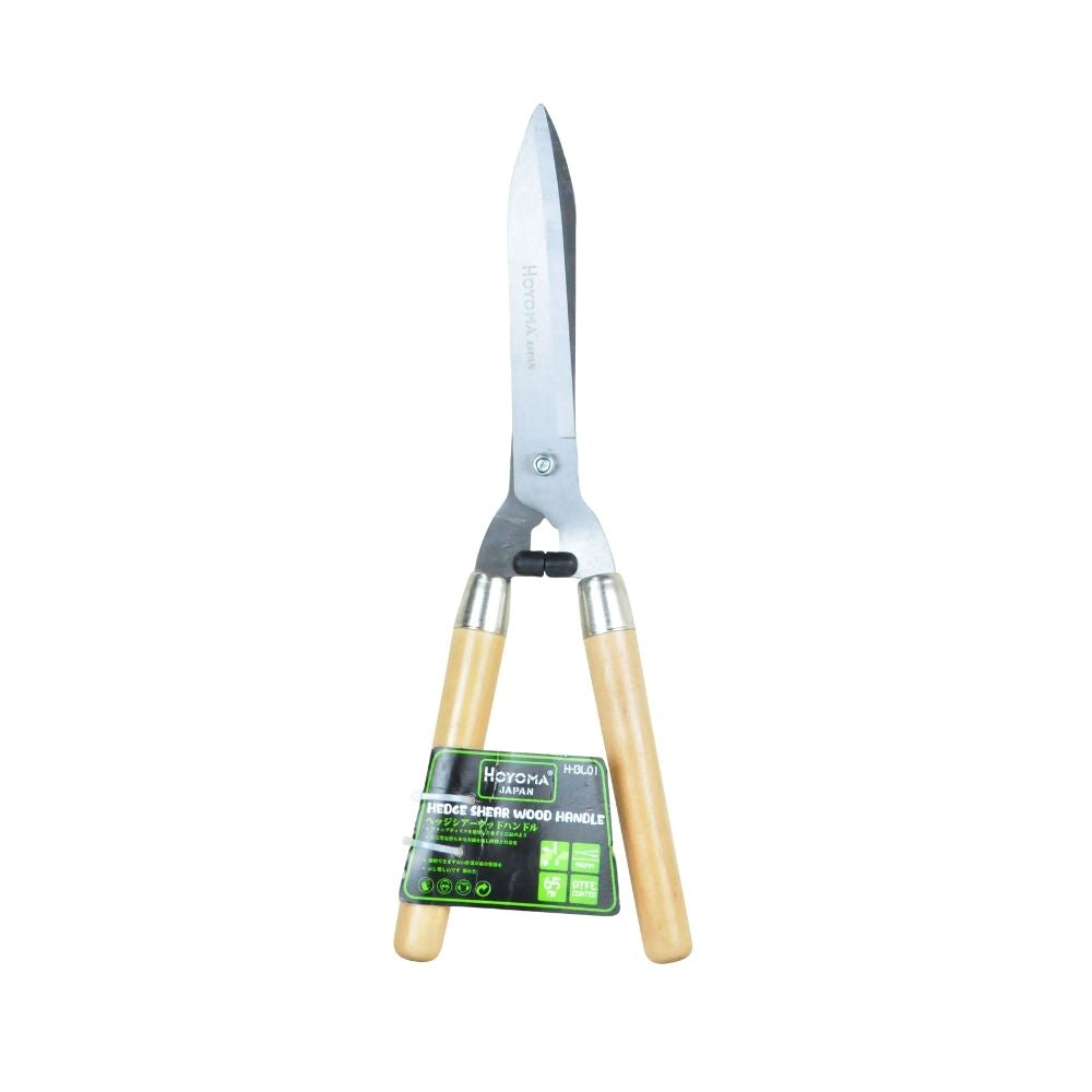 Hoyoma japan by Winland Hedge Shear Wooden Handle Grass Garden Scissors H-BL01