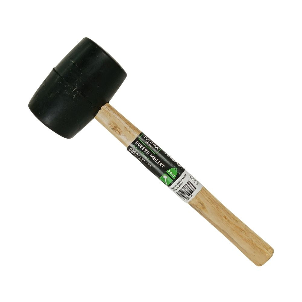 Hoyoma Japan by Winland 680G/24oz Rubber Mallet Hammer with Wooden Handle Maso Martilyo HT-RM24