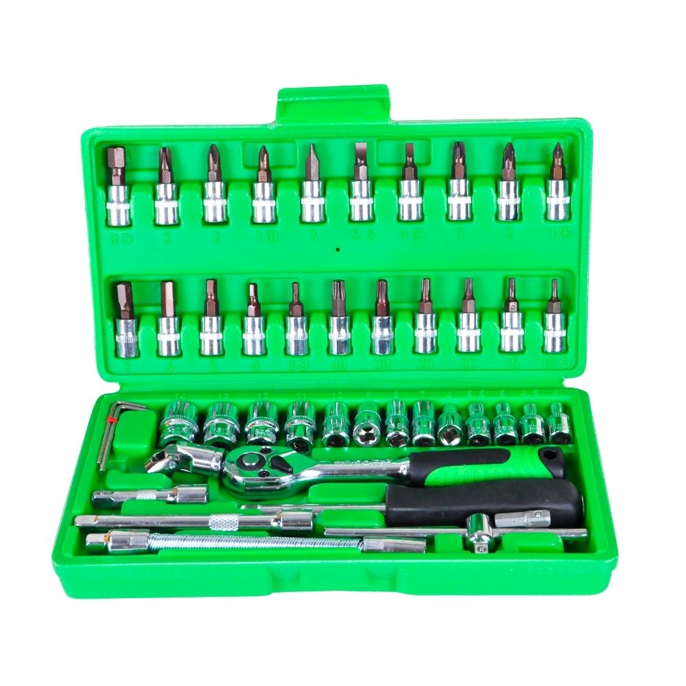 Hoyoma japan by Winland Professional 1/4" DR 46pcs Socket Set HT-DS1446