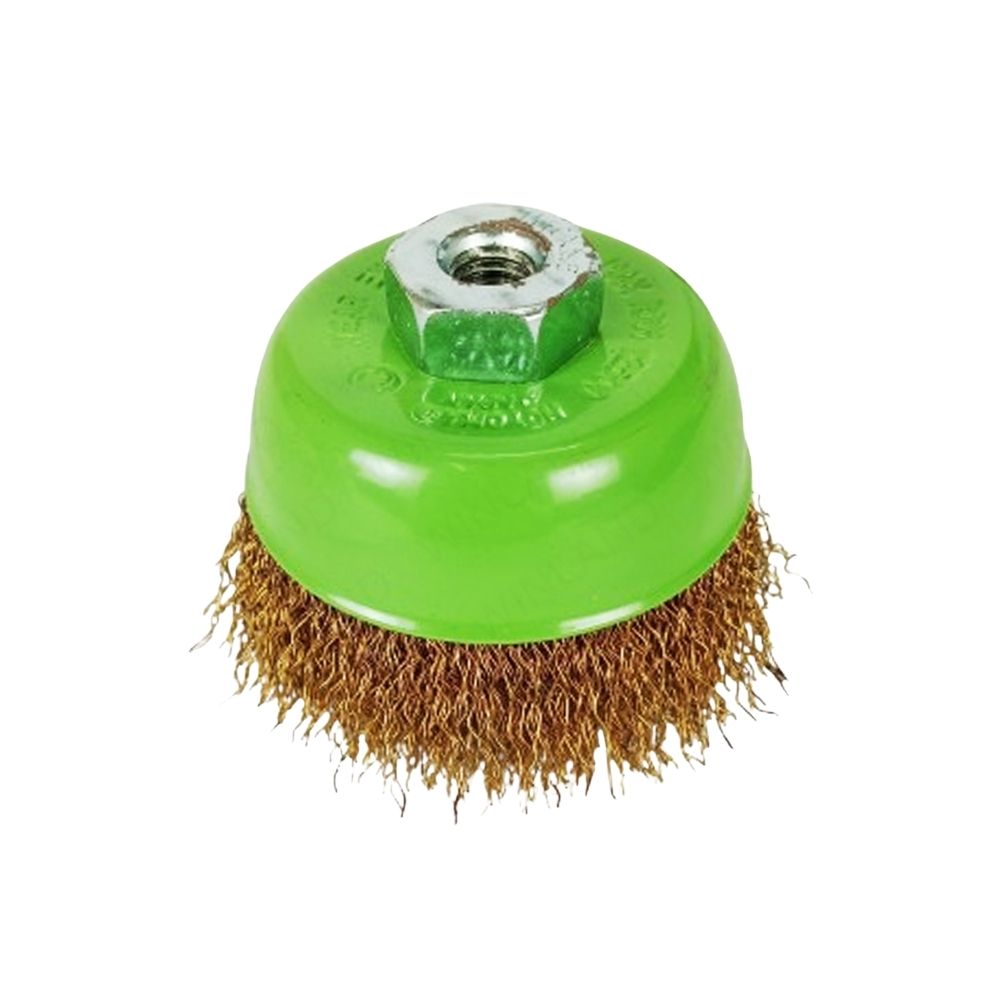 Hoyoma Japan by Winland Cup Brush Twisted Wire with Nut for Angle Grinder 75mm M10 X 1.5 HT-CB3C