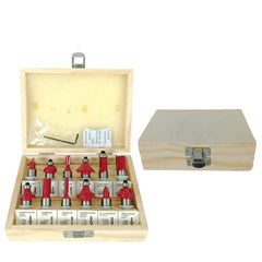 Hoyoma Japan by Winland 12PCS/Set Trimmer Router Bit Set 1/2-inches HT-RB1212