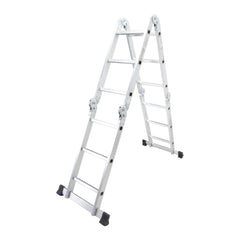 Hoyoma japan by Winland Aluminum Multi-Purpose Ladder 4 Folds 12 Step Ladder HT-AL43