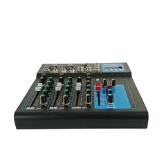 Tosunra by Winland 4-CH Professional Audio Mixer Stereo Live w/ BT USB & Digital Effects TOS-F4-BT