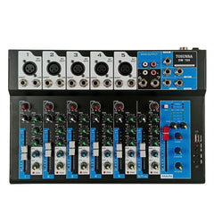 Tosunra by Winland 7-CH Mixer w/ 5 Mic/Line XLR, 1 Stereo (6.35mm + RCA), 1 MP3/USB/BT TOS-DM705