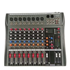 Tosunra by Winland 8 Mono-Channels Mixing Console Input Mixer w/ Digital Effects & USB, BT TOS-DM809