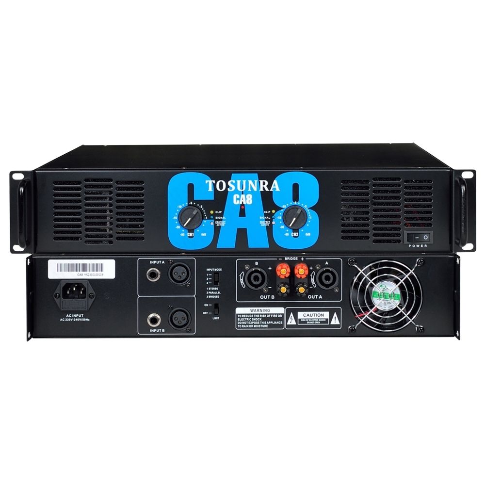 Tosunra by Winland 90W x 2CH Powerful High-Current Professional Integrated Amplifier 8Ω TOS-P4(CA8)