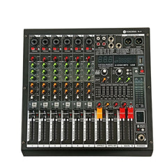 Tosunra by Winland 6-CH Professional Audio Mixer with BT, USB, MP3 Player & Digital Effects TOS-BL-6
