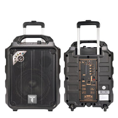Tosunra by Winland 8inch Active Portable Trolley Speaker Box 60W w/ 1PC Wireless Microphone TOS-N2-8