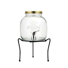 Masflex by Winland 4000 ml Glass Dispenser Set made of Durable and High-Quality Pure Glass ZW-6419