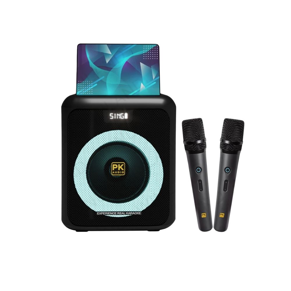 Platinum by Winland PK Karaoke LX15 Party Jukebox with Built-in Screen/Wireless mic 1200W (LX15)